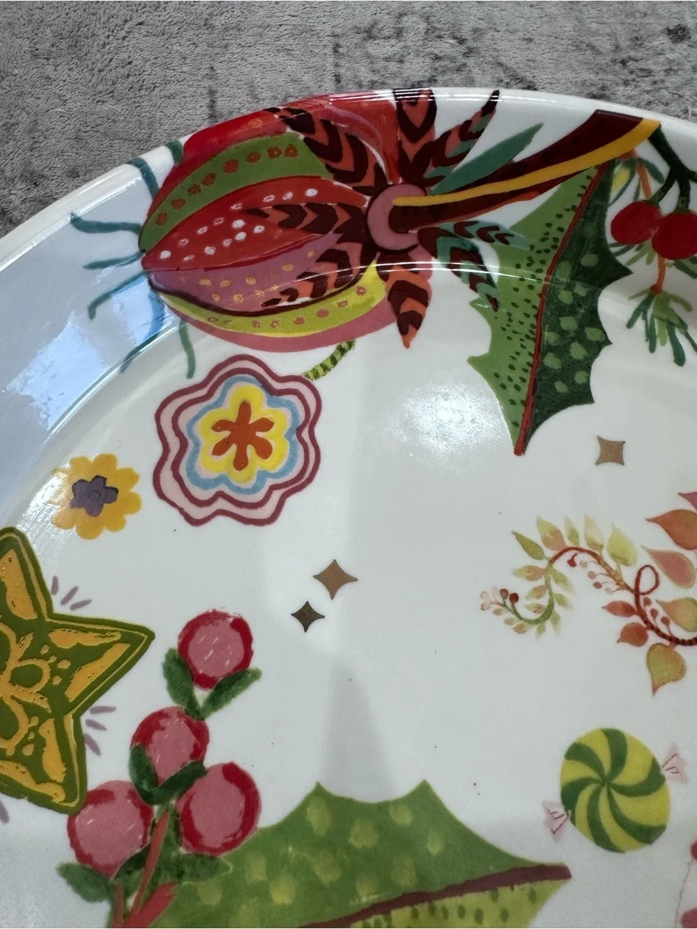 Anthropologie Coco Floral Pie Dish